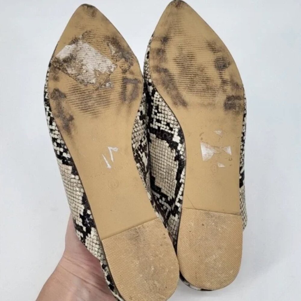 H by Halston Snakeskin Slides Mules size 8 - Picture 8 of 10